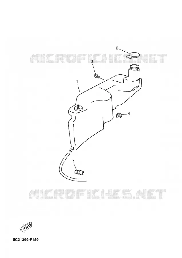 RESERVOIR D'HUILE Yamaha SCOOTER 50 2009 OVETTO  YN50