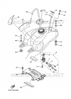 RESERVOIR A ESSENCE pour Yamaha YFZ450 de 2007