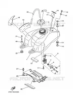 RESERVOIR A ESSENCE pour Yamaha YFZ450 de 2008