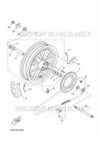 ROUE ARRIERE pour Yamaha YZF-R 125 ABS de 2015