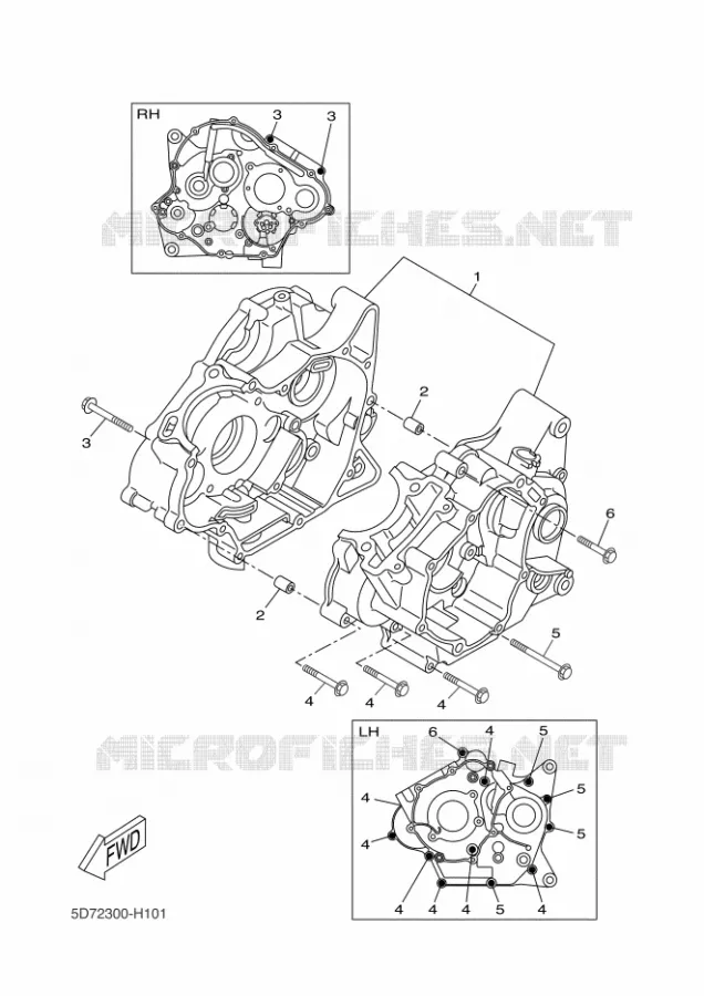 CARTER MOTEUR Yamaha MOTO 125 2016 R125  YZF-R125