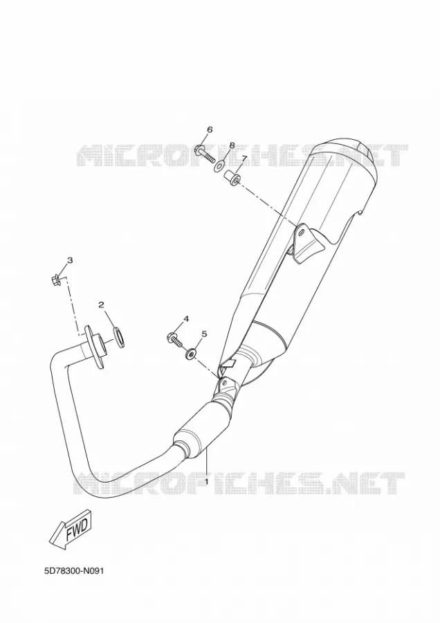 ECHAPPEMENT Yamaha MOTO 125 2016 R125  YZF-R125