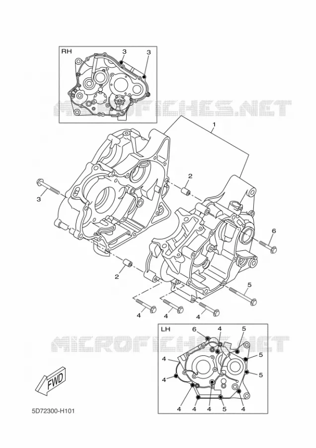 CARTER MOTEUR Yamaha MOTO 125 2016 R125  YZF-R125A