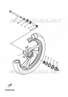 ROUE AVANT pour Yamaha TZR50 de 2002