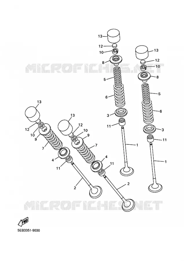 SOUPAPE Yamaha MOTO 600 1999 R6  YZF-R6