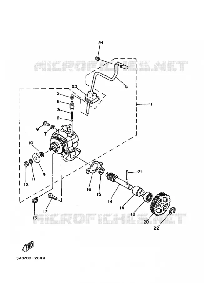 POMPE A HUILE Yamaha MOTO 100 1999 AG  AG100F