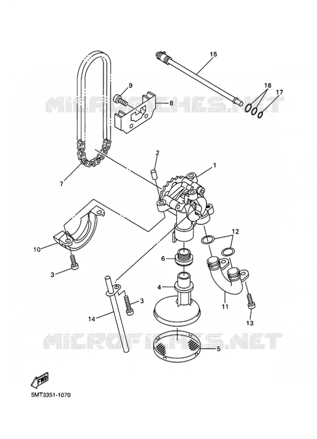 POMPE A HUILE Yamaha MOTO 600 2002 R6  YZF-R6