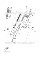FOURCHE pour Yamaha YQ50L de 2001