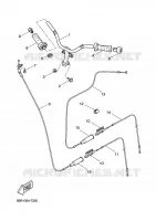 GUIDON ET CABLES pour Yamaha YQ50L de 2001