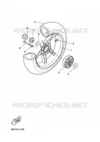 ROUE ARRIERE pour Yamaha YQ50L de 2001