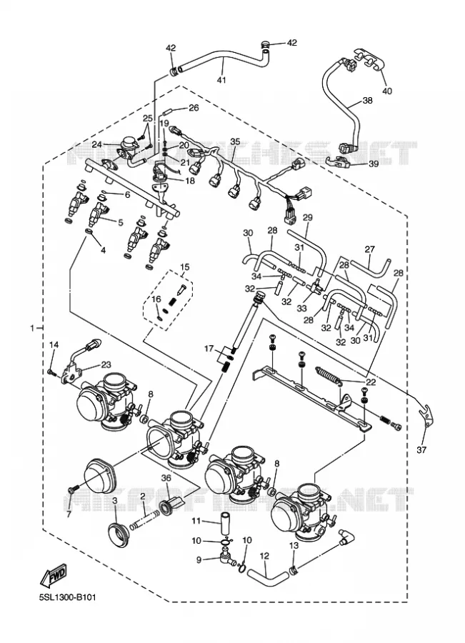 ADMISSION 2 Yamaha MOTO 600 2005 R6  YZF-R6