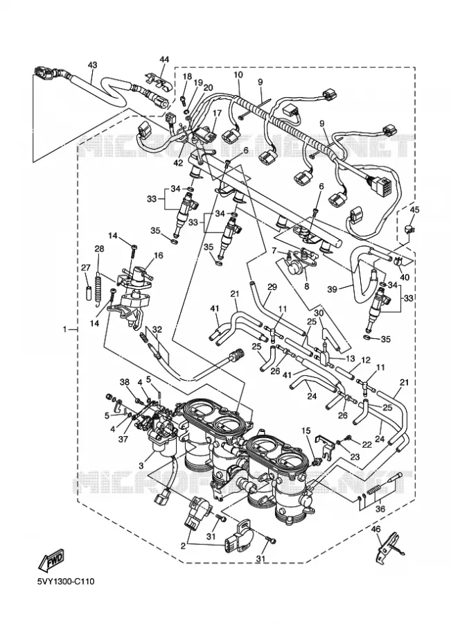 ADMISSION 2 Yamaha MOTO 1000 2004 R1  YZF-R1