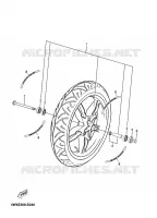 ROUE AVANT pour Yamaha TZR50 de 2005
