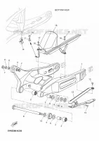 BRAS ARRIERE pour Yamaha MT03 de 2011
