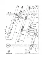 FOURCHE pour Yamaha MT03 de 2011