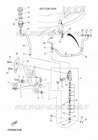 MAITRE CYLINDRE DE FREIN ARRIERE pour Yamaha MT03 de 2011