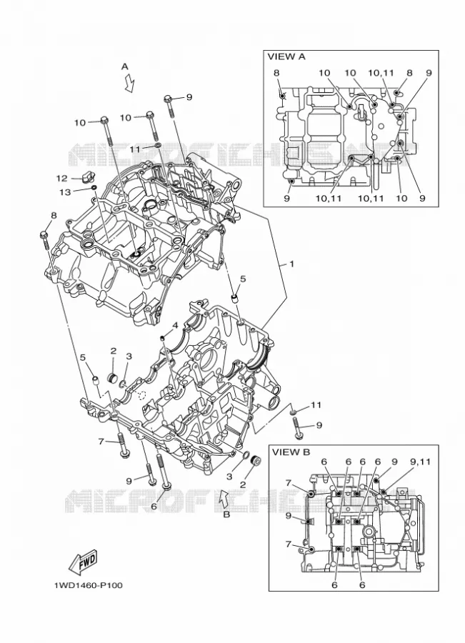 CARTER MOTEUR Yamaha MOTO 300 2016 R3  YZF-R3A