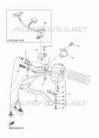 COMMODO / LEVIER pour Yamaha YFM350A de 2014