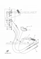 GUIDON ET CABLES pour Yamaha YFM350A de 2014