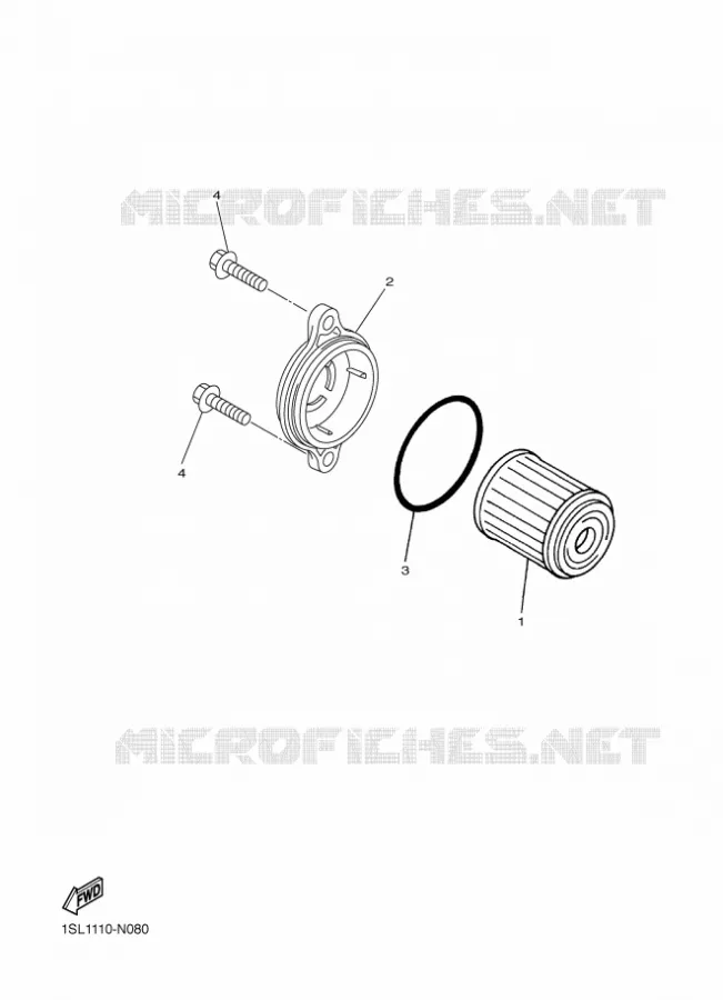 FILTRE A HUILE Yamaha MOTO 250 2017 YZF  YZ250FXH