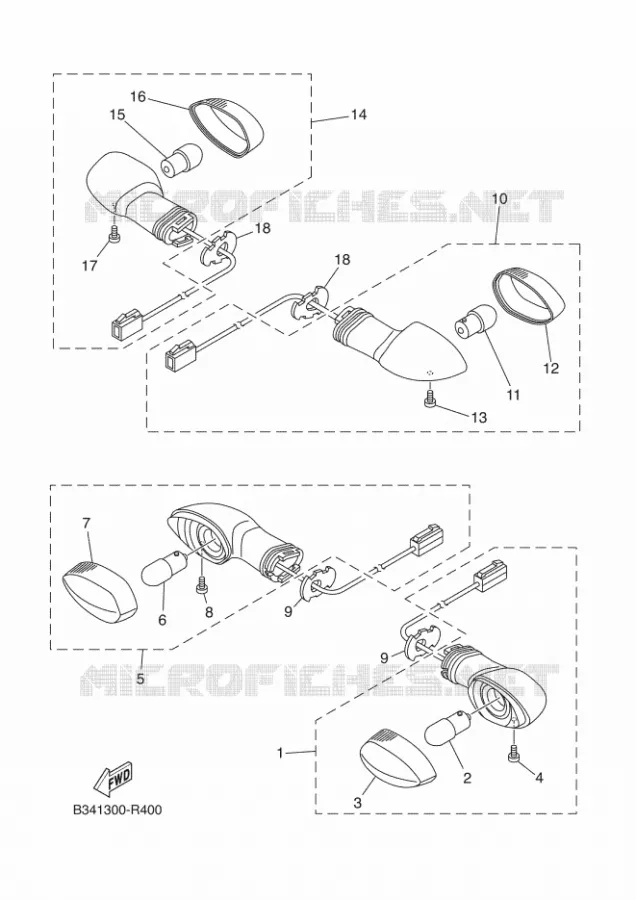 CLIGNOTANT Yamaha MOTO 690 2016 XSR  XSR700