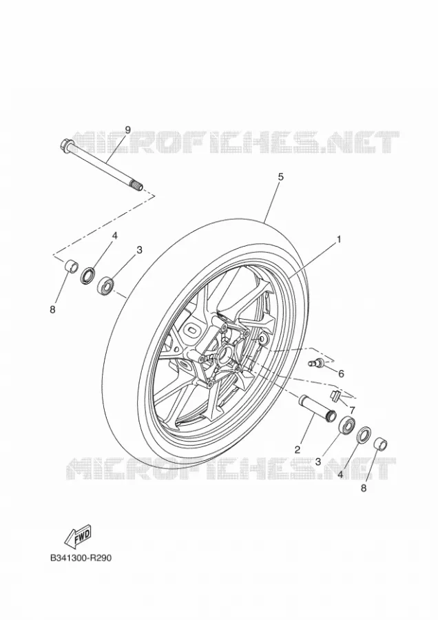 ROUE AVANT Yamaha MOTO 690 2016 XSR  XSR700