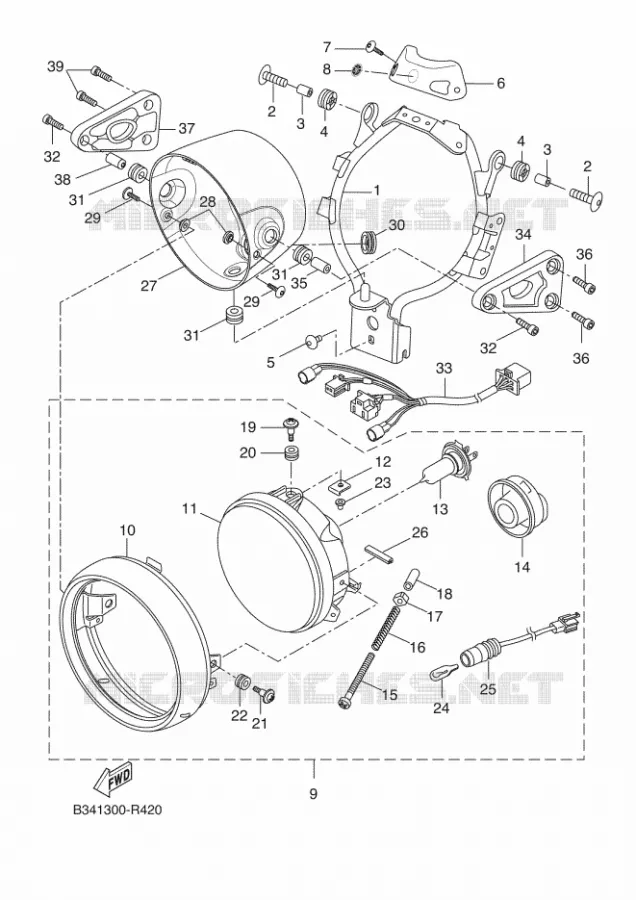 PHARE  Yamaha MOTO 690 2016 XSR  XSR700