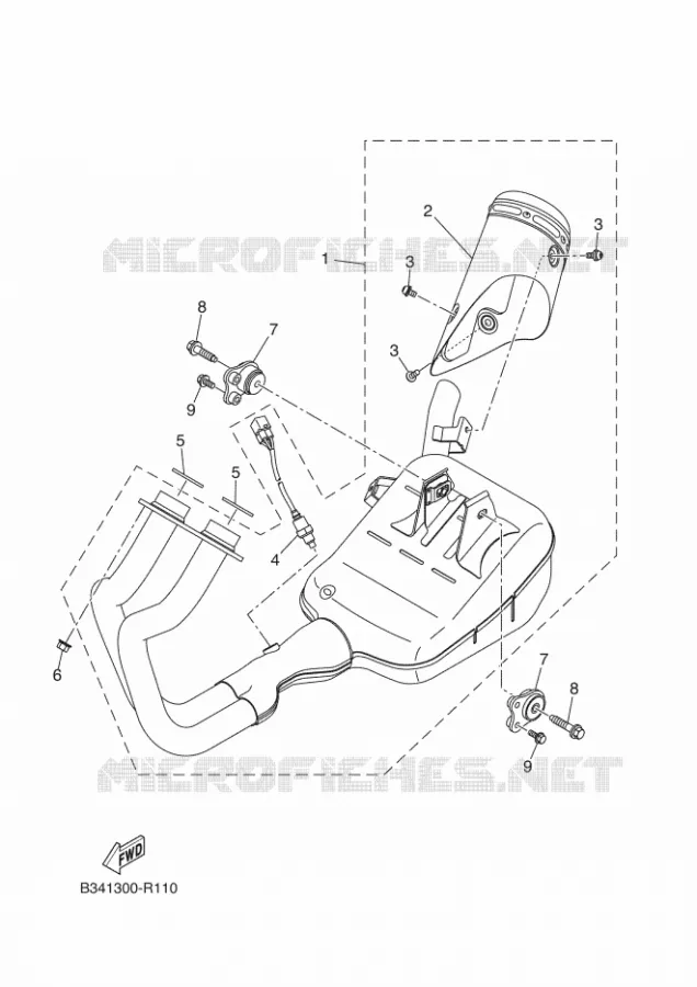 ECHAPPEMENT Yamaha MOTO 700 2016 XSR  MTM690-U