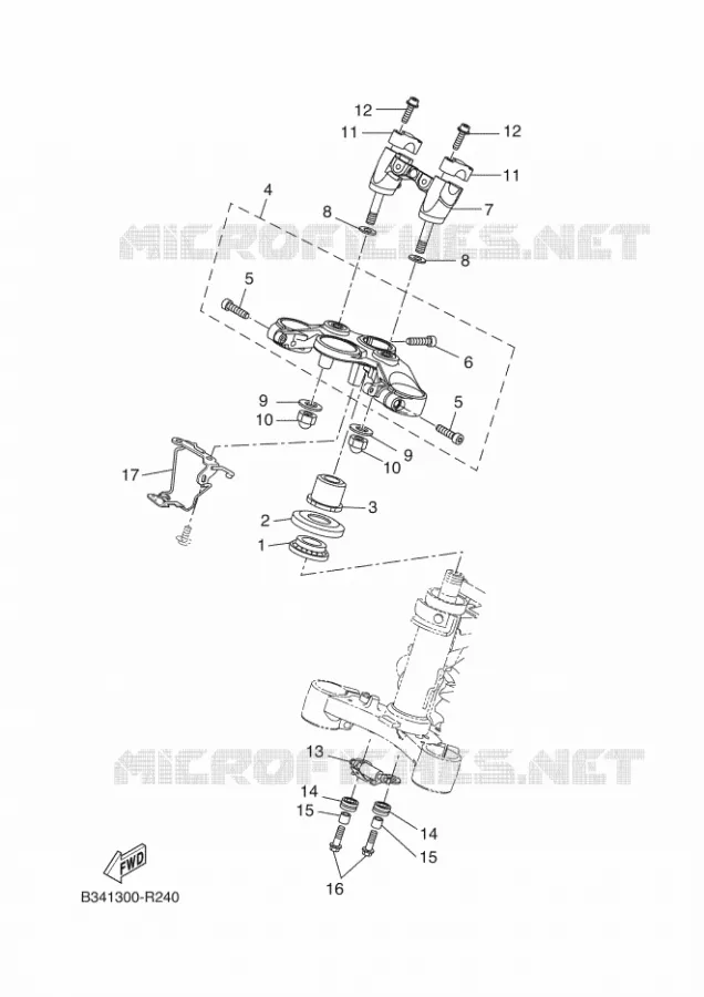 DIRECTION Yamaha MOTO 690 2017 XSR  MTM690-U