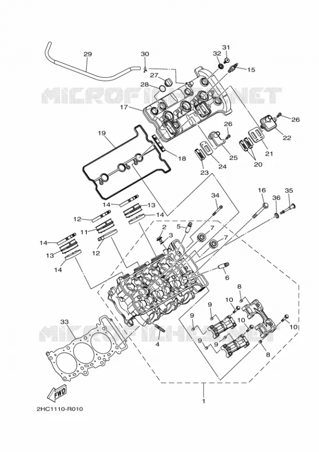 CYLINDRE Yamaha SIDE BY SIDE 1000 2017 YXZ  YXZ1000ET