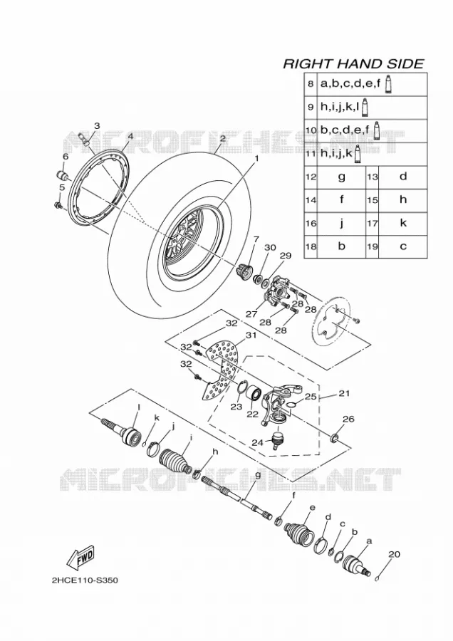 ROUE AVANT 2 Yamaha SIDE BY SIDE 1000 2017 YXZ  YXZ1000ETS