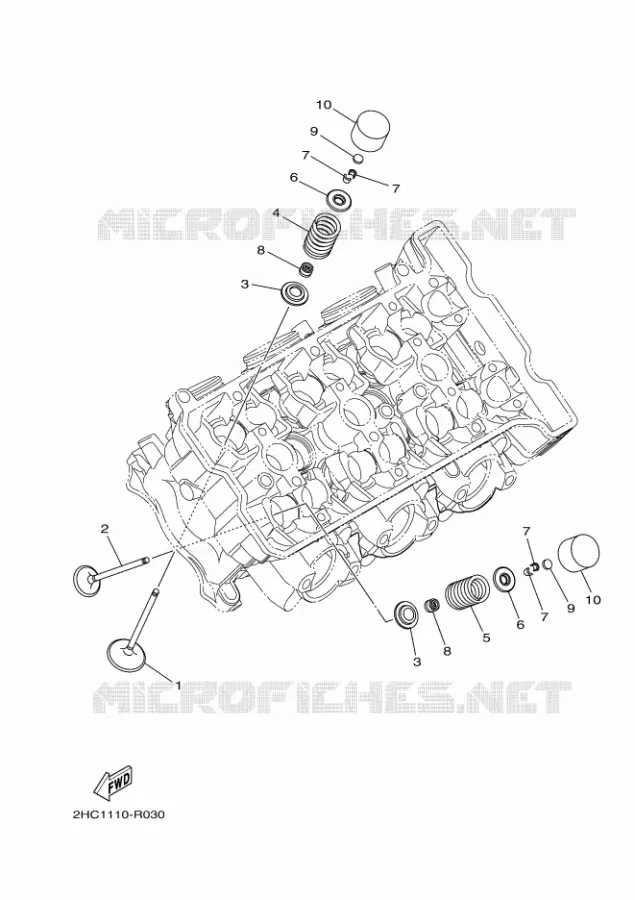 SOUPAPE Yamaha SIDE BY SIDE 1000 2017 YXZ  YXZ1000ETS