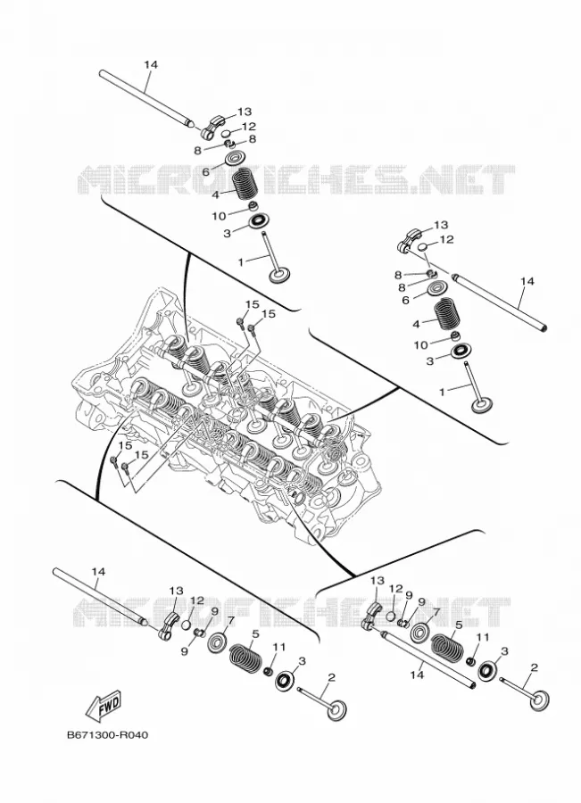 SOUPAPE Yamaha MOTO 1000 2016 MT  MTN1000