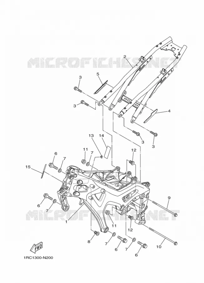 CADRE Yamaha MOTO 900 2016 MT  MT09