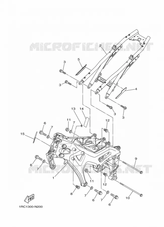 CADRE Yamaha MOTO 900 2016 MT  MT09