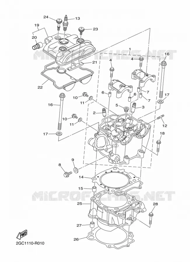 CYLINDRE Yamaha MOTO 450 2017 YZF  YZ450FXH