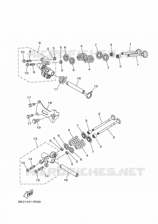 SOUPAPE Yamaha SCOOTER 150 2016 TRICITY  MWS150-A