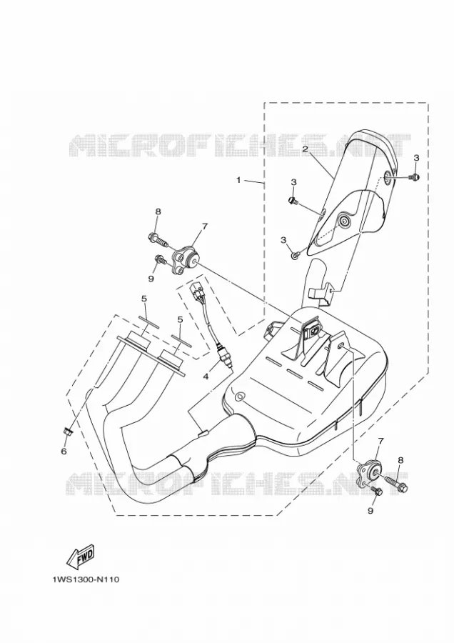 ECHAPPEMENT Yamaha MOTO 700 2016 TRACER  MTT690-A