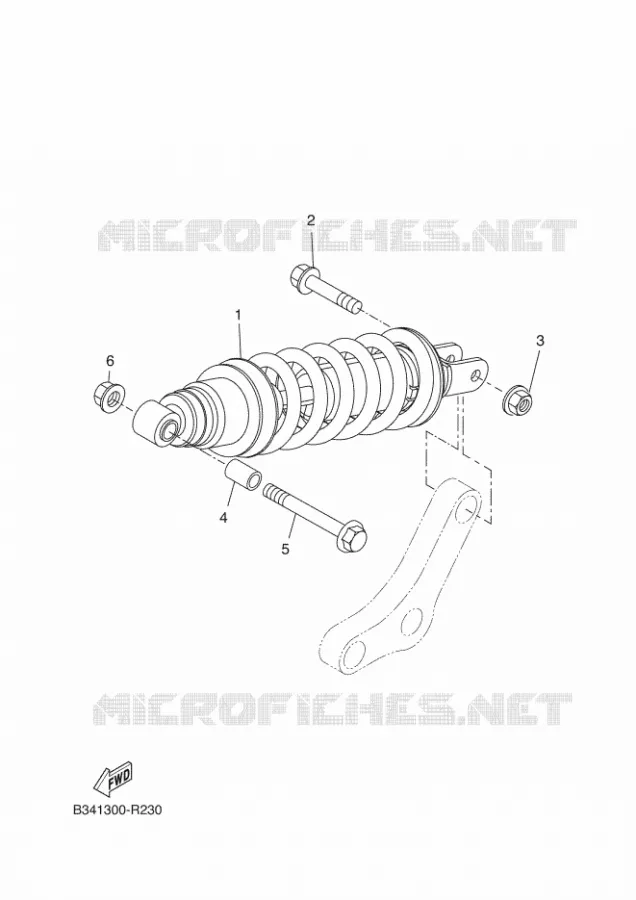 AMORTISSEUR ARRIERE Yamaha MOTO 690 2016 MT  MTT690-U