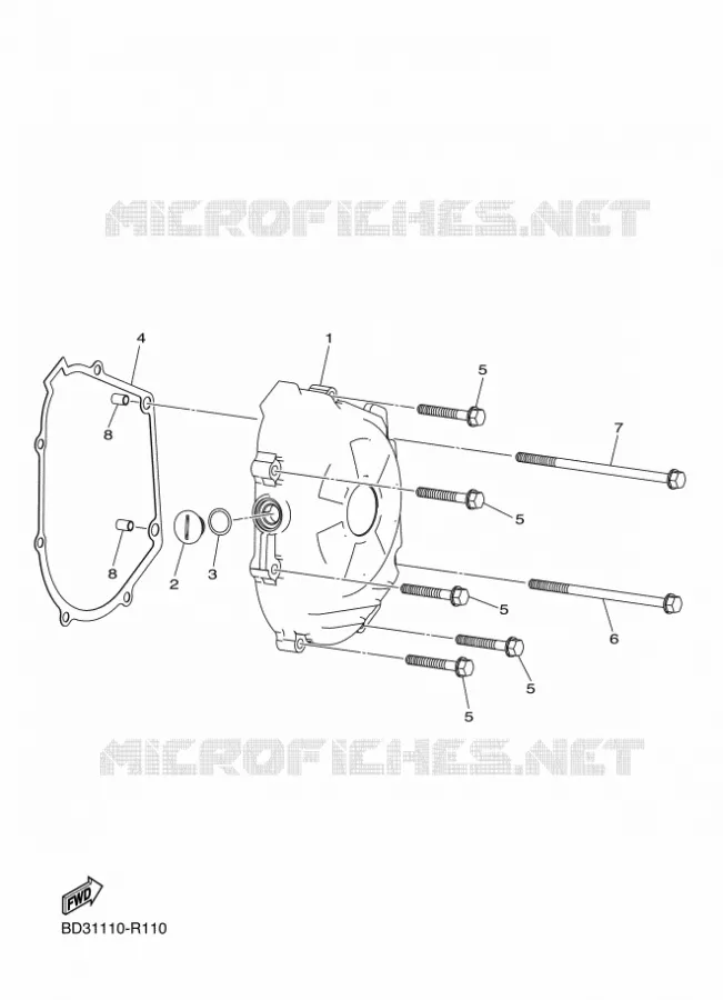 CARTER - MOTEUR 1 Yamaha QUAD 90 2017 RAPTOR  YFM90R