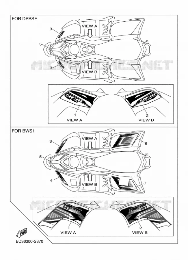 EMBLEME Yamaha QUAD 90 2017 RAPTOR  YFM90R