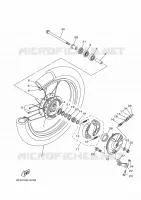 ROUE AVANT pour Yamaha AG125 de 2017