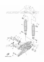 BRAS OSCILLANT / AMORTISSEUR pour Yamaha TRYPTIK 125 ABS de 2017