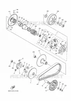 EMBRAYAGE DE DEMARREUR pour Yamaha TRYPTIK 125 ABS de 2017