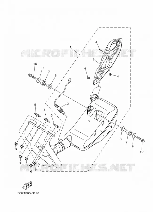 ECHAPPEMENT Yamaha MOTO 850 2017 MT  MTN850-A