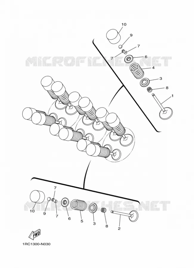 SOUPAPE Yamaha MOTO 850 2017 MT  MTN850-A