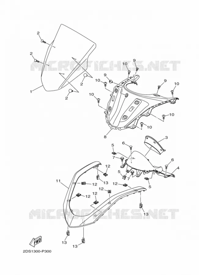 PARE BRISE Yamaha SCOOTER 125 2017 NMAX  GPD125-A