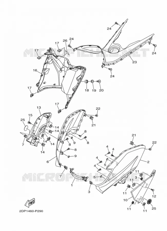 PROTEGE JAMBES Yamaha SCOOTER 125 2017 NMAX  GPD125-A