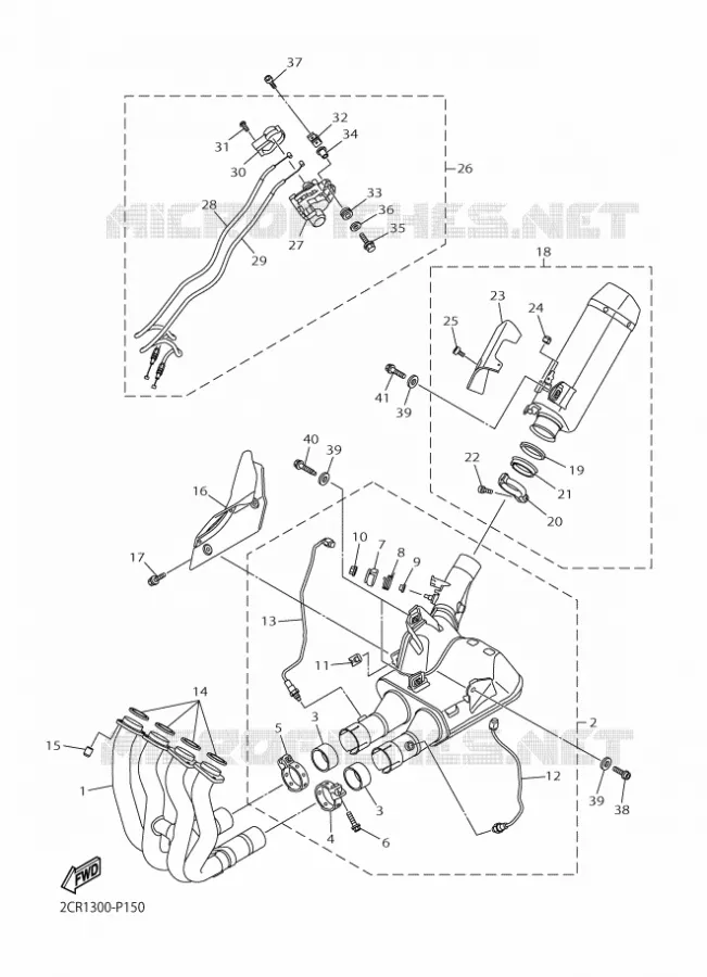 ECHAPPEMENT Yamaha MOTO 1000 2017 R1  YZF-R1