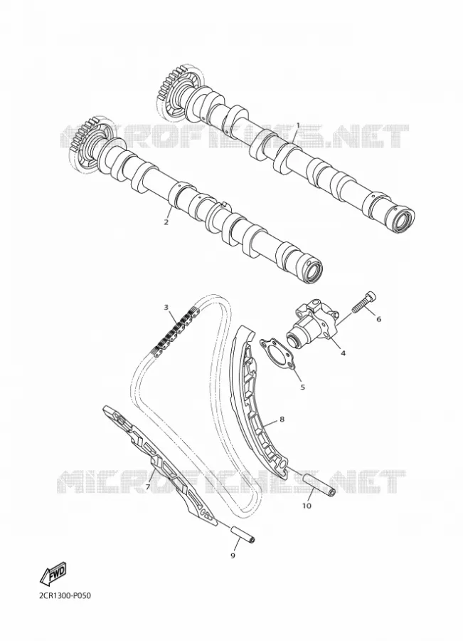 ARBRE A CAMES / CHAINE DE DISTRIBUTION Yamaha MOTO 1000 2017 R1  YZF-R1